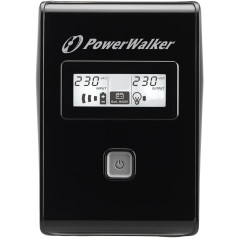 PowerWalker VI 650 LCD FR Interactivité de ligne 0,65 kVA 360 W 2 sortie(s) CA