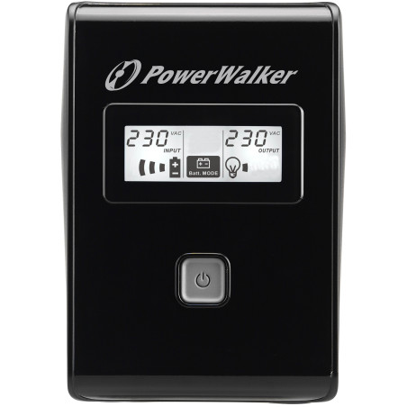 PowerWalker VI 650 LCD FR Interactivité de ligne 0,65 kVA 360 W 2 sortie(s) CA
