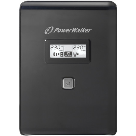 PowerWalker VI 1500 LCD FR Interactivité de ligne 1,5 kVA 900 W 4 sortie(s) CA