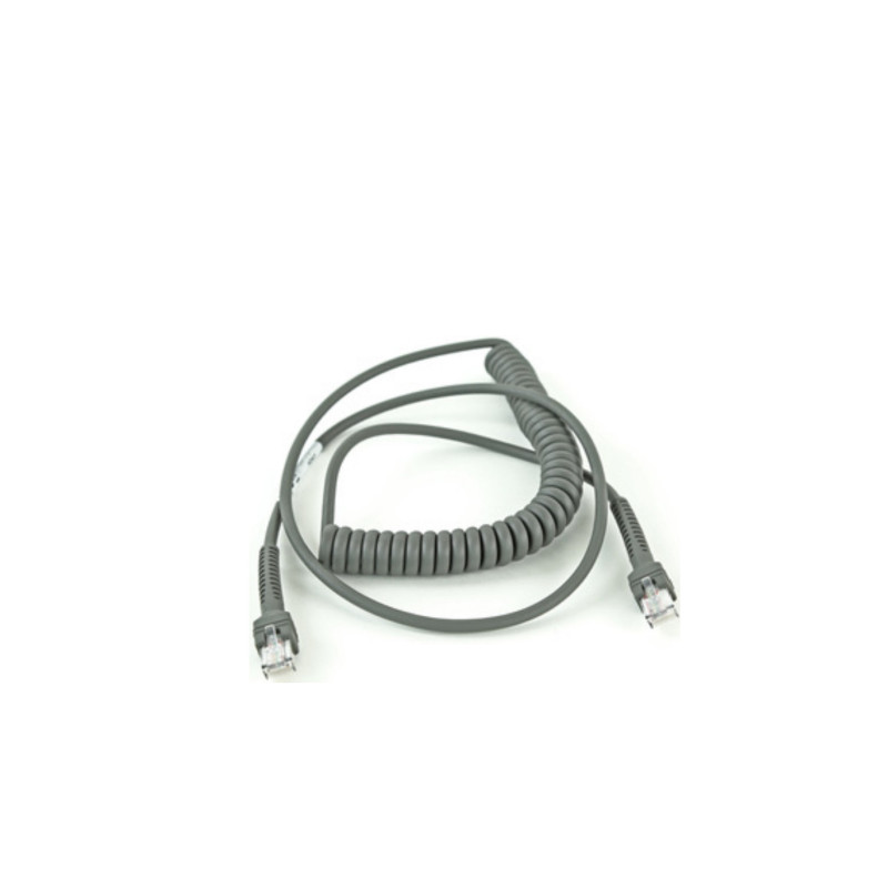 Zebra CABLE RS232 6IN COILED ROHS COMPLIANT Câble d'extension