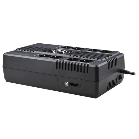 PowerWalker 10121168 UK Interactivité de ligne 0,6 kVA 360 W 8 sortie(s) CA