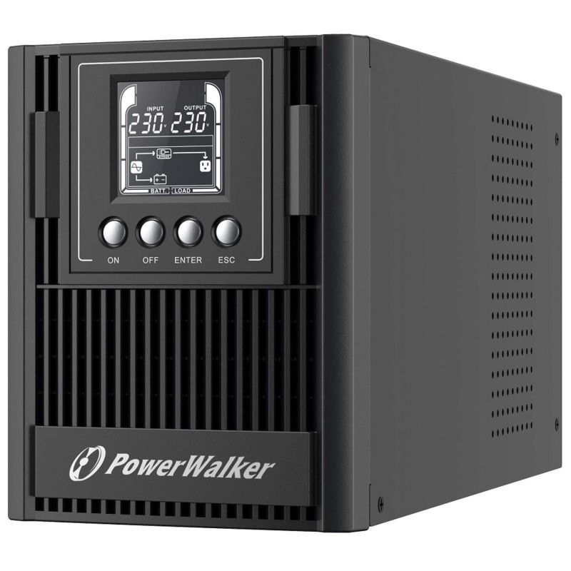 PowerWalker VFI 1000 AT UK Double-conversion (en ligne) 1 kVA 900 W 2 sortie(s) CA
