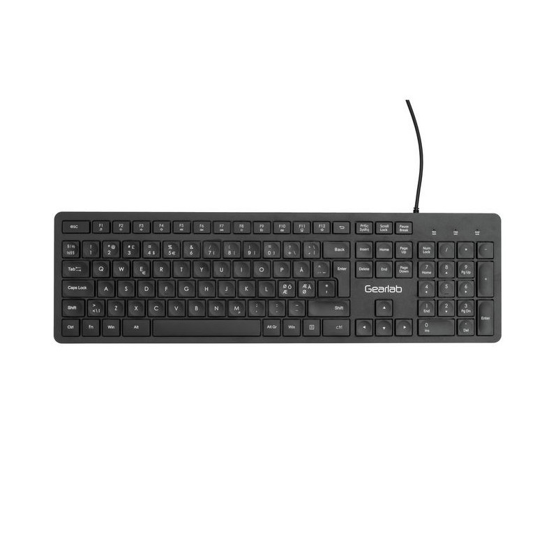 Gearlab GLB211102 clavier USB QWERTY Nordique Noir