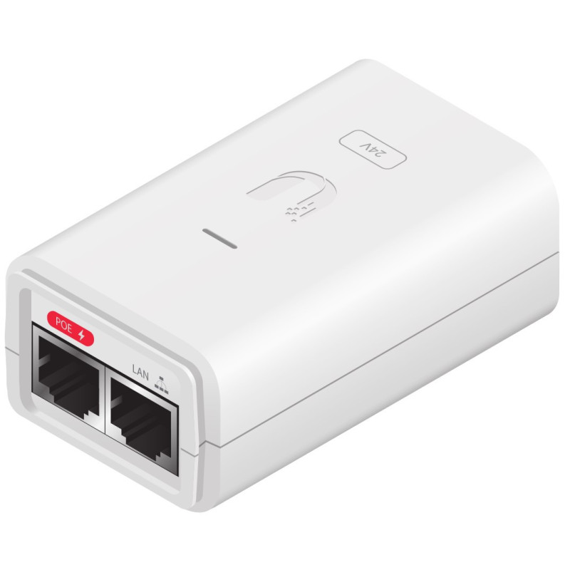 Ubiquiti Networks POE-24-7W-G-WH adaptateur et injecteur PoE Gigabit Ethernet 24 V