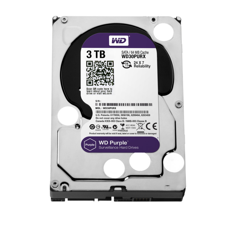 Western Digital Purple 3TB 3.5" 3000 Go Série ATA III