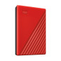 Western Digital My Passport disque dur externe 4000 Go Rouge