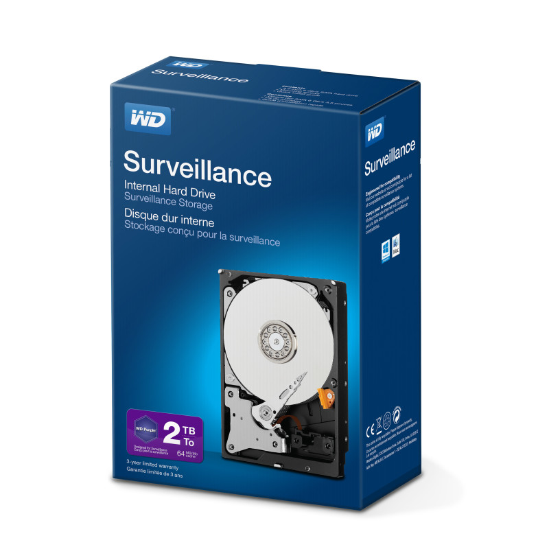 Western Digital Surveillance Storage 3.5" 2000 Go Série ATA III