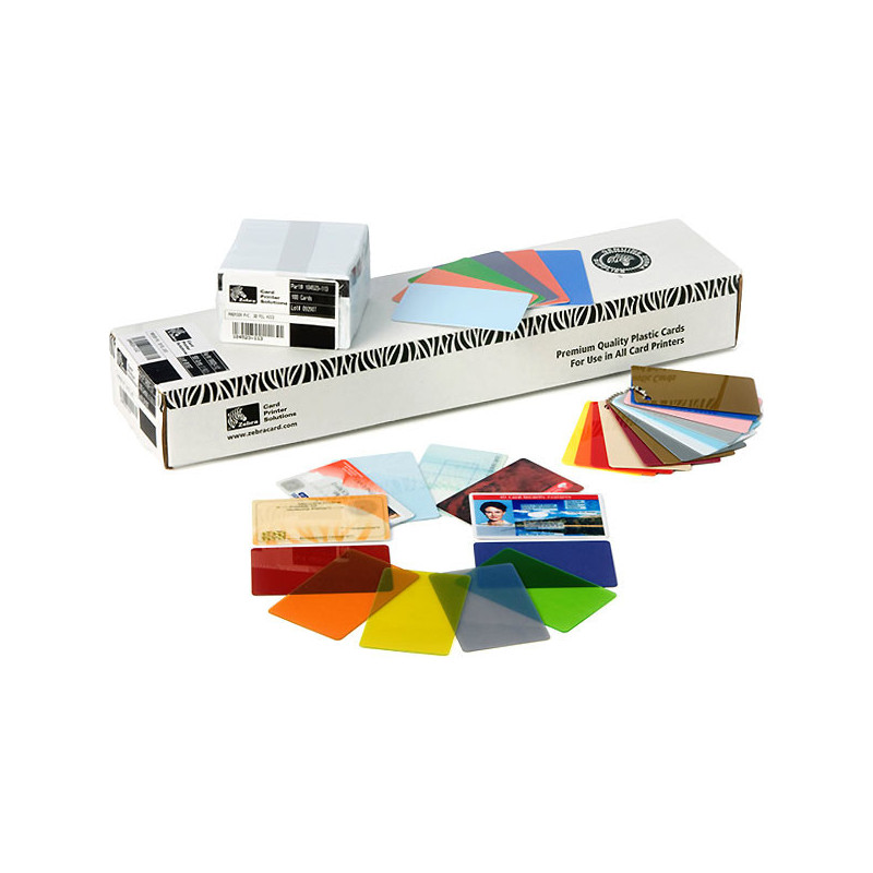 Zebra Premier Colour PVC carte de visite 500 pièce(s)