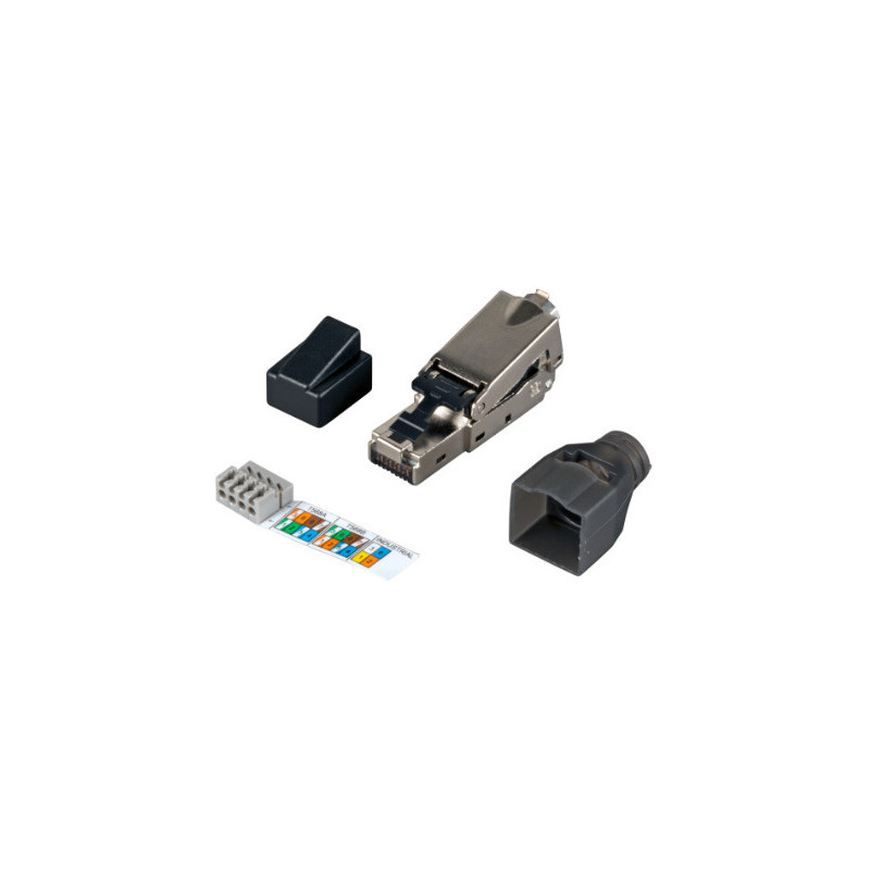 Microconnect KON027 connecteur de fils RJ45 Noir