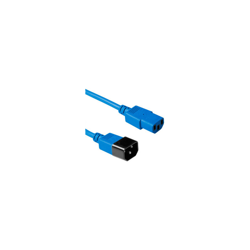 Microconnect PE040618B câble électrique Bleu 1,8 m Coupleur C13 Coupleur C14
