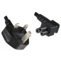 Microconnect PE090850 câble électrique Noir 5 m Coupleur C5