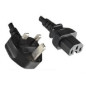 Microconnect BS-1363/C15, 2 m Noir BS 1363 Coupleur C15