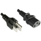 Microconnect PE110450 câble électrique Noir 5 m Prise d'alimentation type B Coupleur C13