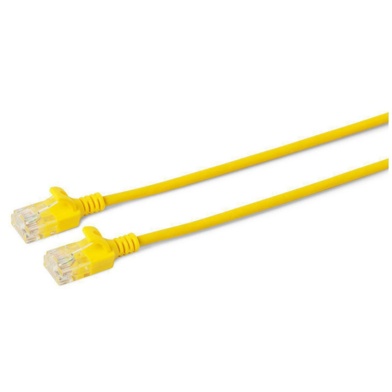 Microconnect V-UTP60015Y-SLIM câble de réseau Jaune 0,15 m Cat6 U/UTP (UTP)