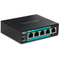 Trendnet TE-FP051 commutateur réseau Non-géré Fast Ethernet (10/100) Connexion Ethernet, supportant l'alimentation via ce port