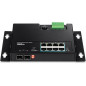 Trendnet TI-PG102F commutateur réseau Gigabit Ethernet (10/100/1000) Connexion Ethernet, supportant l'alimentation via ce port