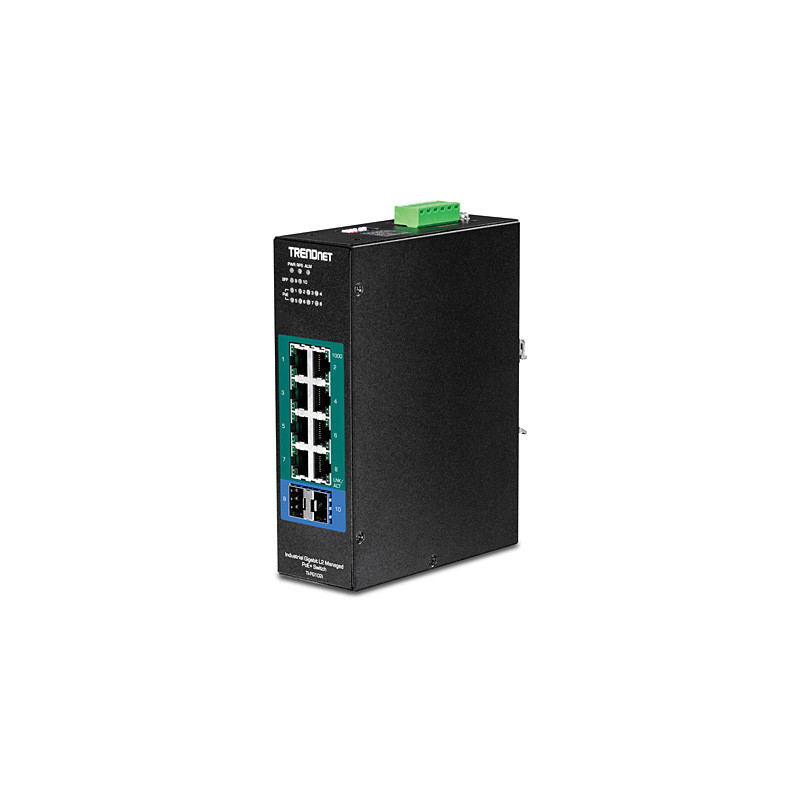 Trendnet TI-PG102I commutateur réseau Géré L2 Gigabit Ethernet (10/100/1000) Connexion Ethernet, supportant l'alimentation via