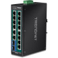Trendnet TI-PG162 commutateur réseau Non-géré Gigabit Ethernet (10/100/1000) Connexion Ethernet, supportant l'alimentation via