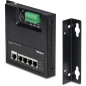 Trendnet TI-PG50F commutateur réseau Non-géré Connexion Ethernet, supportant l'alimentation via ce port (PoE) Noir