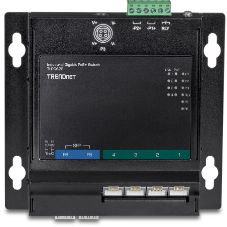 Trendnet TI-PG62F commutateur réseau Gigabit Ethernet (10/100/1000) Connexion Ethernet, supportant l'alimentation via ce port