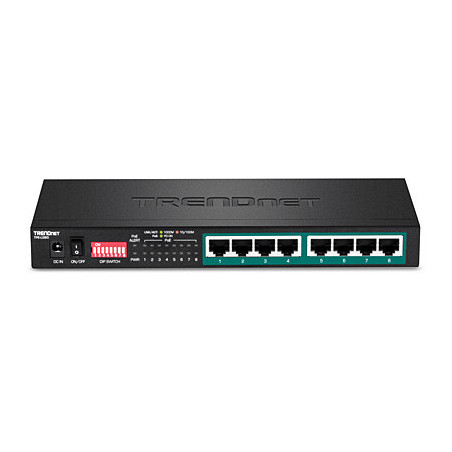 Trendnet TPE-LG80 commutateur réseau Non-géré Gigabit Ethernet (10/100/1000) Connexion Ethernet, supportant l'alimentation via