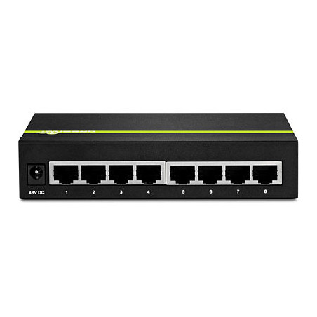 Trendnet TPE-TG80G commutateur réseau Non-géré Connexion Ethernet, supportant l'alimentation via ce port (PoE) Noir