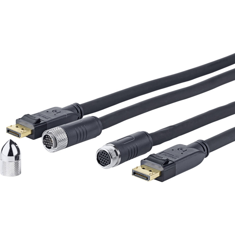 Vivolink PRODPCW15 câble vidéo et adaptateur 15 m DisplayPort HDMI Noir