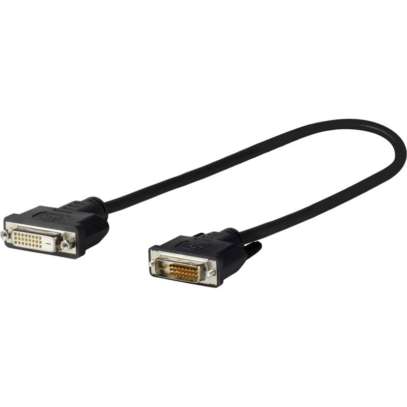 Vivolink PRODVIADAPDVI câble DVI 0,2 m DVI-D Noir