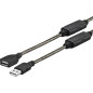 Vivolink PROUSBAAF5 câble USB 5 m USB 2.0 USB A Noir