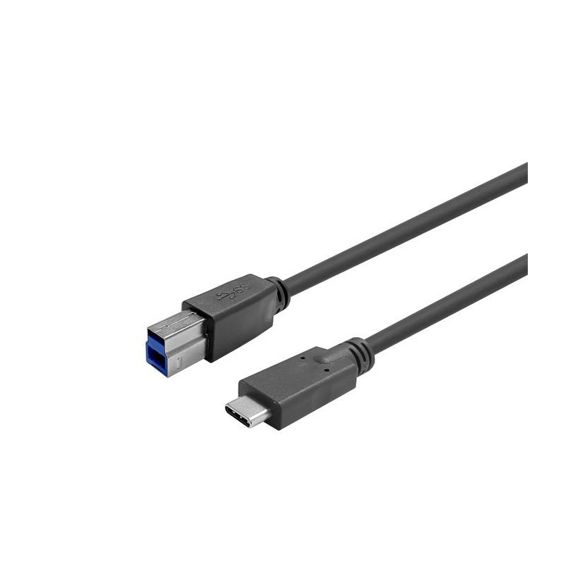 Vivolink PROUSBCBMM15 câble USB 15 m USB 3.2 Gen 1 (3.1 Gen 1) USB C USB B Noir