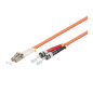 Microconnect 3m LC-ST UPC LSZH câble de fibre optique OM2 Orange