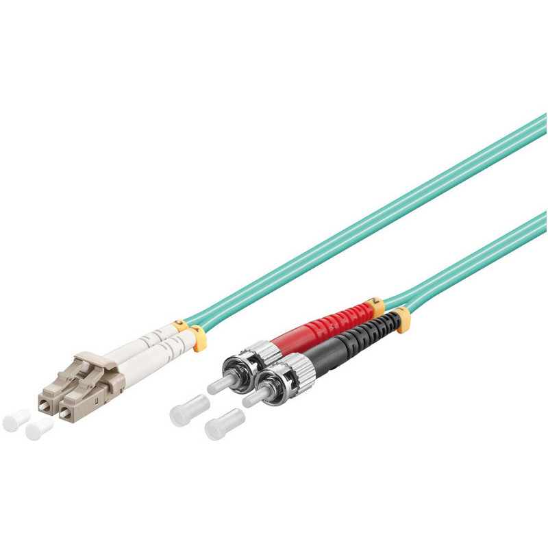 Microconnect FIB4120005 câble de fibre optique 0,5 m LC/UPC ST/UPC OM3 Couleur aqua, Bleu