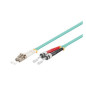 Microconnect 20m LC/PC-ST/PC OM3 Multimode LSZH câble de fibre optique Bleu