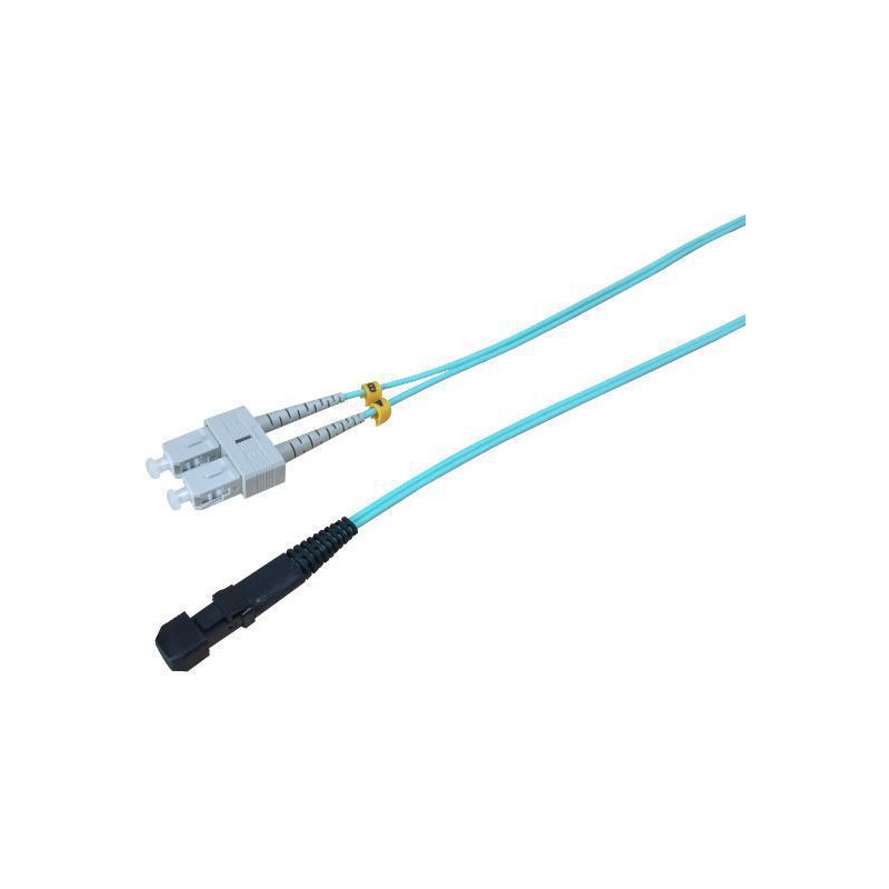 Microconnect FIB322015 câble de fibre optique 15 m SC MT-RJ OM3 Couleur aqua, Bleu