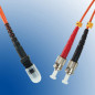 Microconnect MTRJ/PC-ST/PC 2m câble de fibre optique Orange