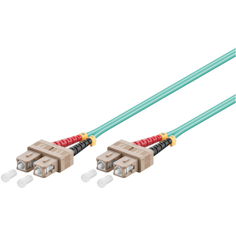 Microconnect FIB223001 câble de fibre optique 1 m SC/PC OM3 Couleur aqua