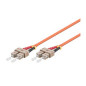 Microconnect 1m SC-SC UPC LSZH câble de fibre optique OM2 Orange