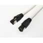 Microconnect MC-SFTP80025W câble de réseau Blanc 0,25 m Cat8.1 S/FTP (S-STP)