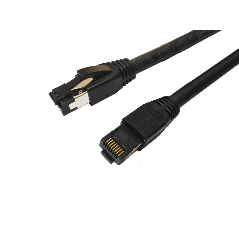 Microconnect MC-SFTP801S câble de réseau Noir 1 m Cat8.1 S/FTP (S-STP)