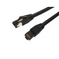 Microconnect MC-SFTP8015S câble de réseau Noir 1,5 m Cat8.1 S/FTP (S-STP)