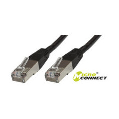 Microconnect SSTP CAT6 5M câble de réseau Noir