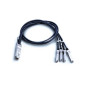 MicroOptics MO-QSFP-4SFP10G-CU1M câble d'InfiniBand 1 m SFP+ Noir