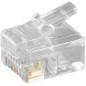 Microconnect KON502-10R connecteur de fils RJ-12 6P6C Transparent