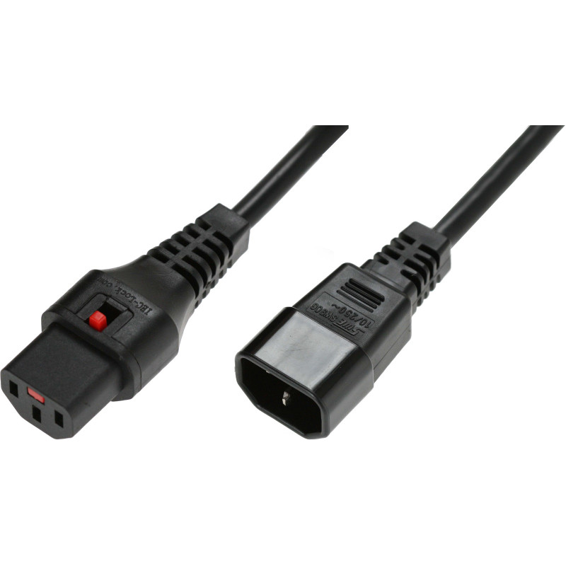 Microconnect PC1021 câble électrique Noir 2 m Coupleur C13 Coupleur C14