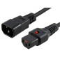 Microconnect PC1024 câble électrique Noir 1 m Coupleur C13 Coupleur C14