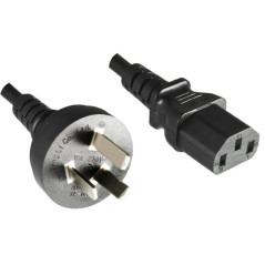 Microconnect PE150430 câble électrique Noir 3 m Prise d'alimentation type I Coupleur C13