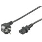 Microconnect PE010405 câble électrique Noir 0,5 m Coupleur C13 CEE7/7