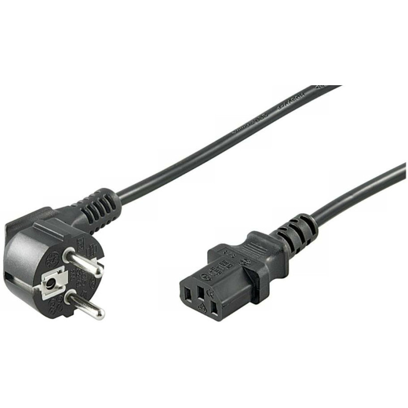 Microconnect PE0104100 câble électrique Noir 10 m Coupleur C13 CEE7/7