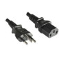 Microconnect PE010418BRAZIL câble électrique Noir 2,1 m