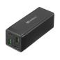 Sandberg 4in1 Charger 2xUSB-C 2xUSB 65W adaptateur de puissance & onduleur Intérieure Noir